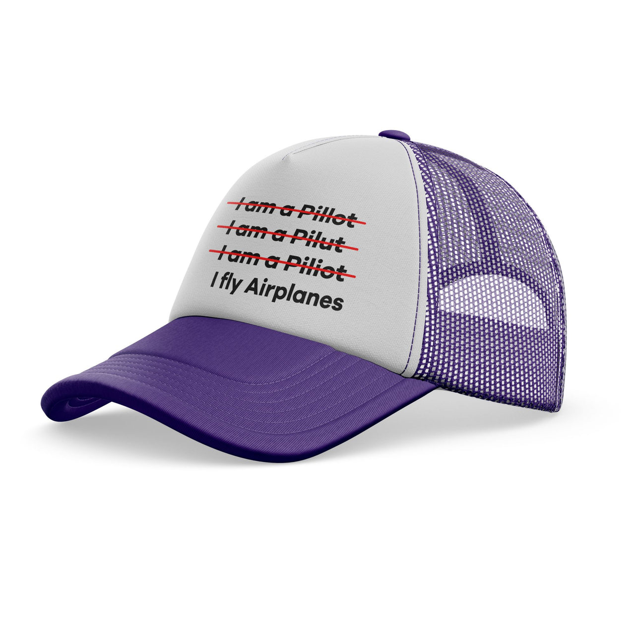 I Fly Airplanes Designed Trucker Caps & Hats