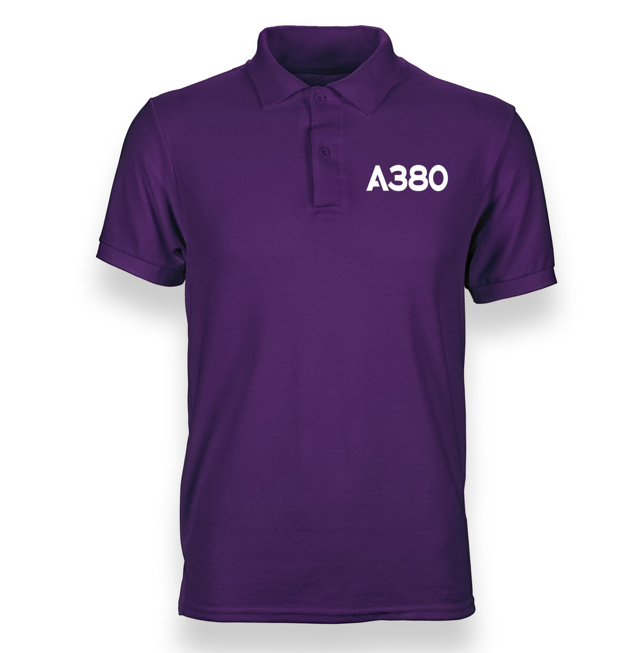 A380 Flat Text Designed "WOMEN" Polo T-Shirts