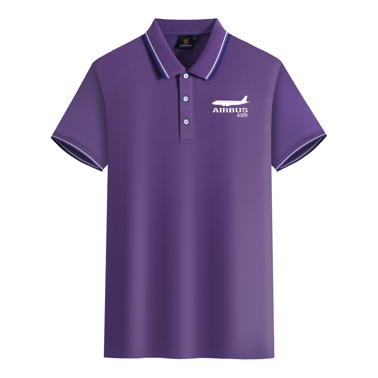 Airbus A320 Printed Designed Stylish Polo T-Shirts