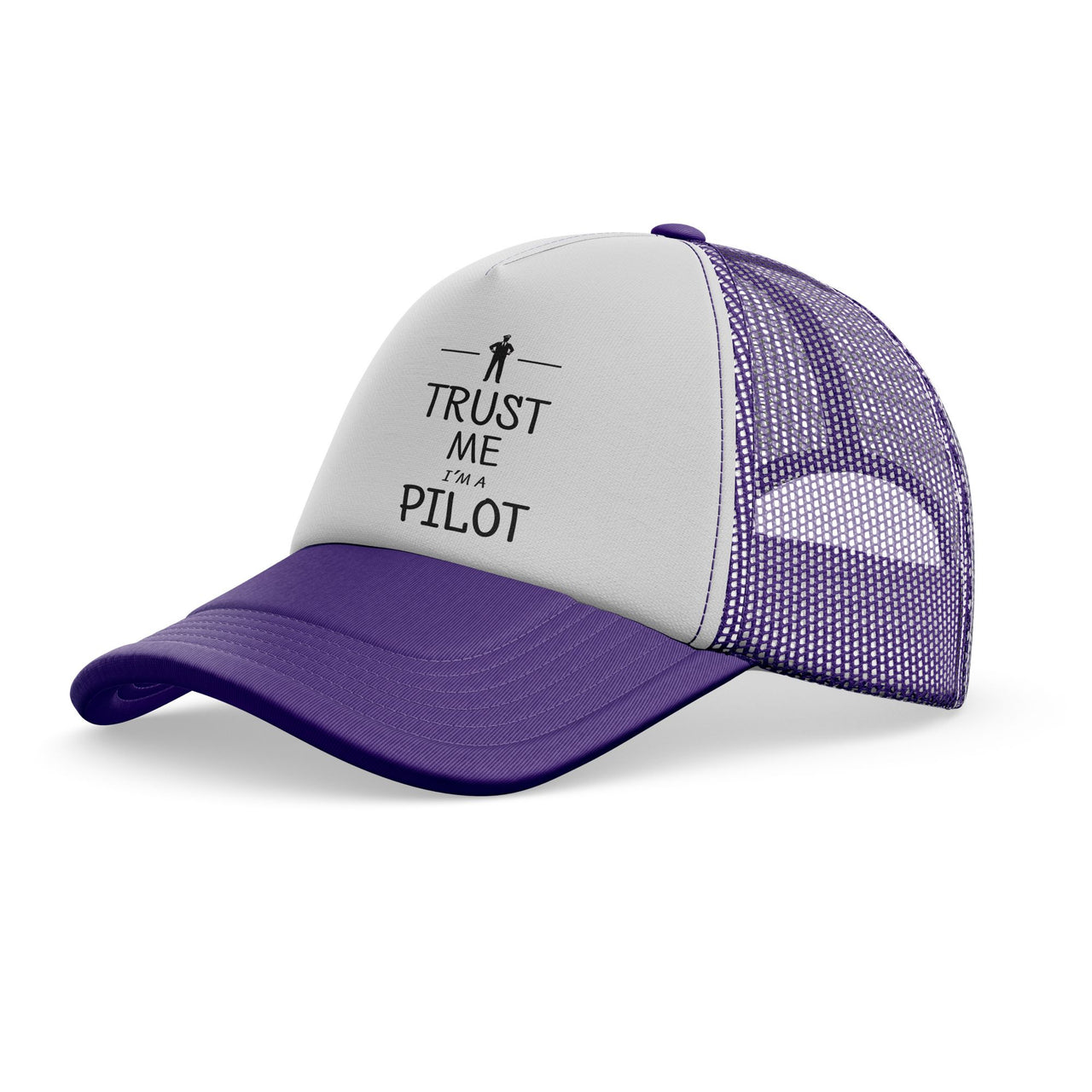 Trust Me I'm a Pilot Designed Trucker Caps & Hats