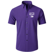 Thumbnail for Auto Pilot Off Designed Short Sleeve Shirts