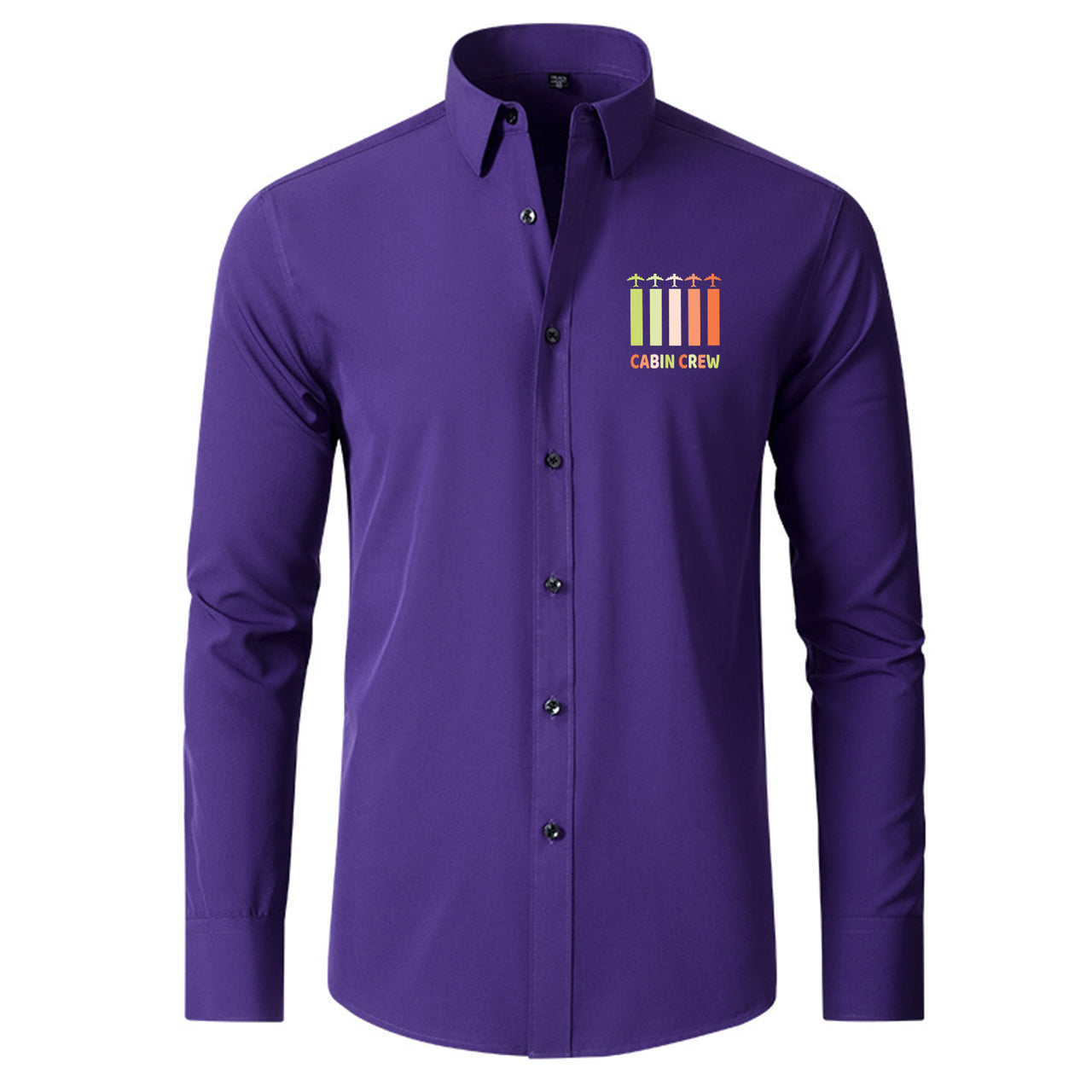 Colourful Cabin Crew Designed Long Sleeve Shirts