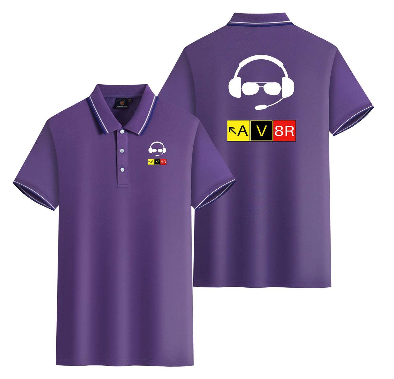 AV8R 2 Designed Stylish Polo T-Shirts (Double-Side)