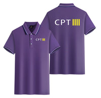 Thumbnail for CPT & 4 Lines Designed Stylish Polo T-Shirts (Double-Side)