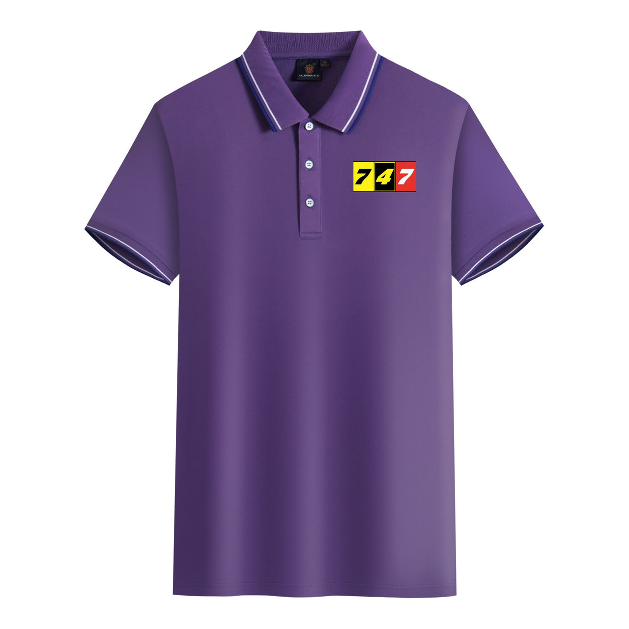 Flat Colourful 747 Designed Stylish Polo T-Shirts