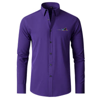 Thumbnail for Multicolor Airplane Designed Long Sleeve Shirts
