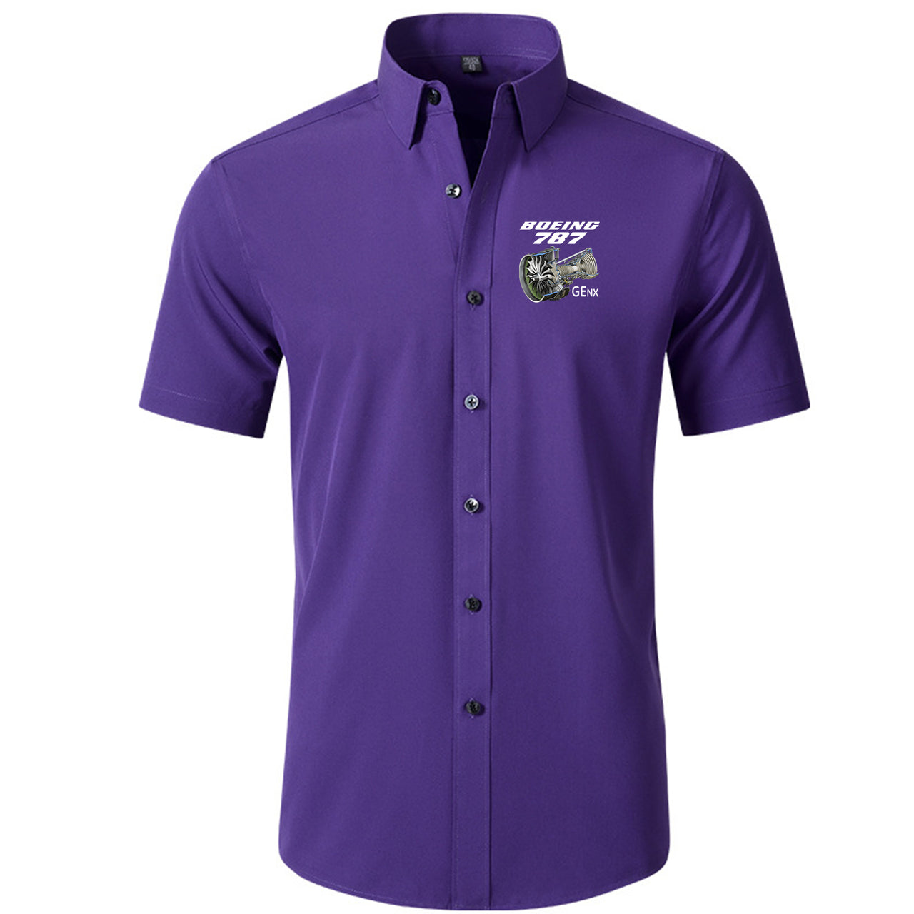 Boeing 787 & GENX Engine Designed Short Sleeve Shirts