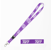 Thumbnail for Boeing 727 & Text Designed Detachable Lanyard & ID Holders