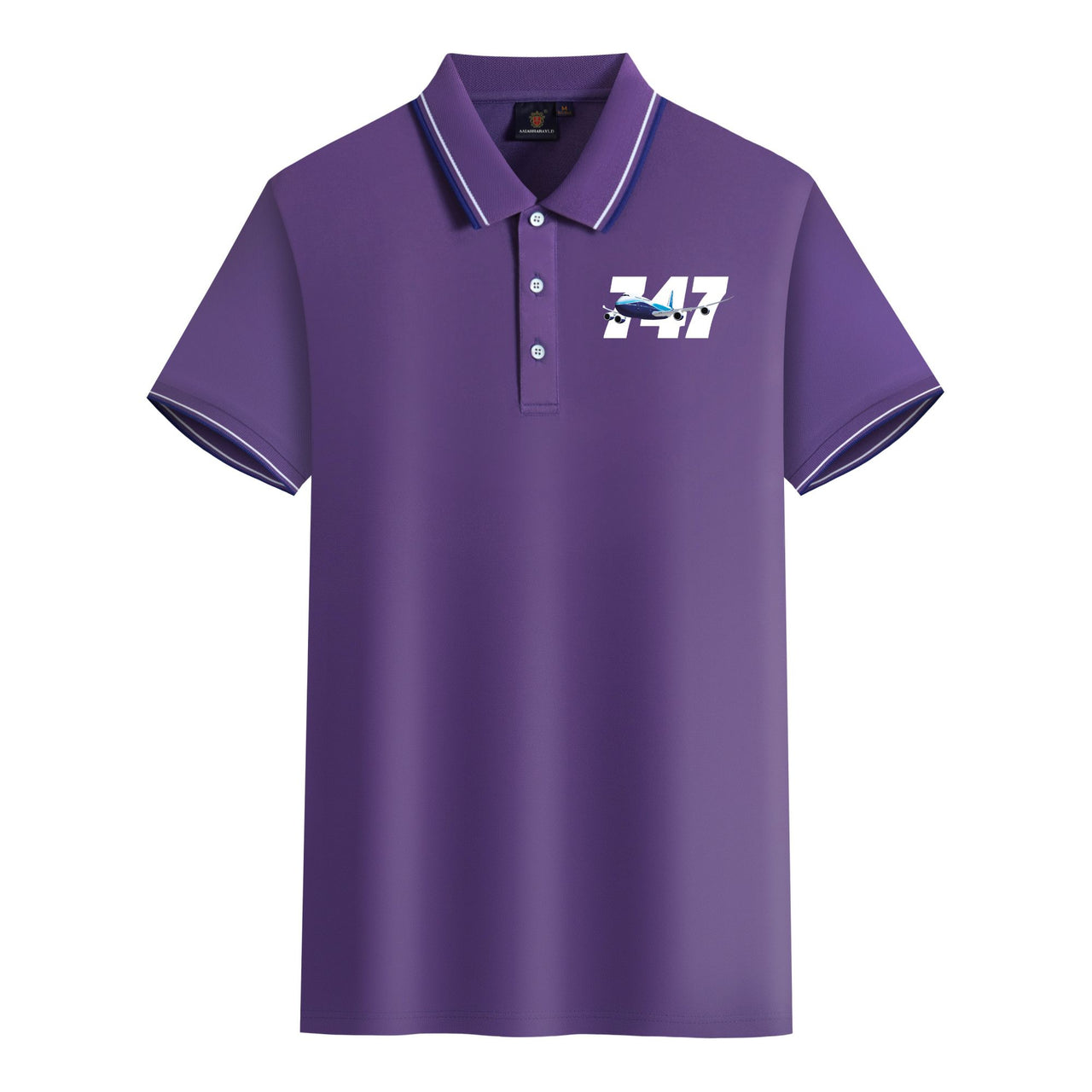Super Boeing 747 Designed Stylish Polo T-Shirts