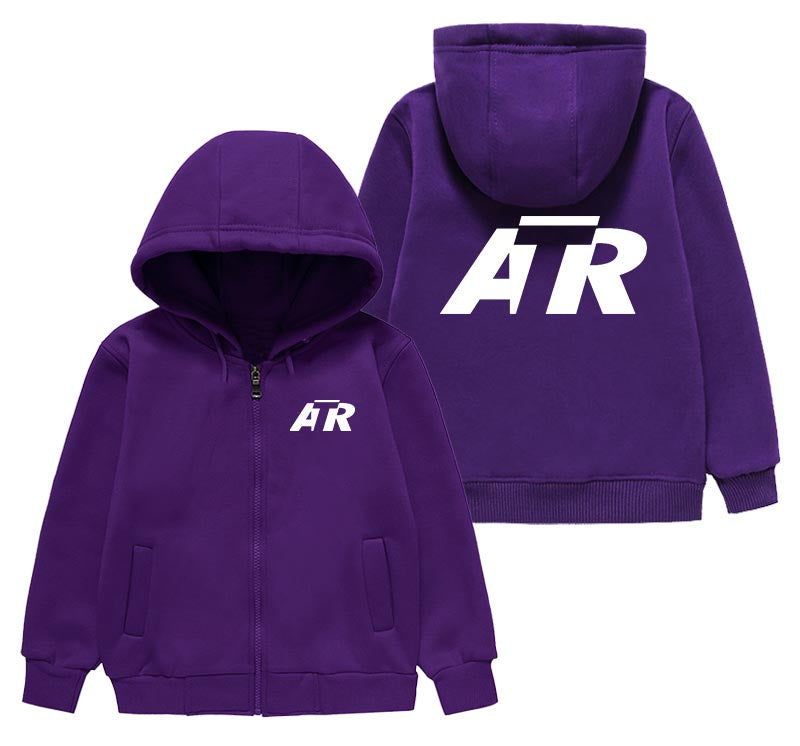 ATR & Text Designed "CHILDREN" Zipped Hoodies