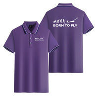 Thumbnail for Born To Fly Glider Designed Stylish Polo T-Shirts (Double-Side)