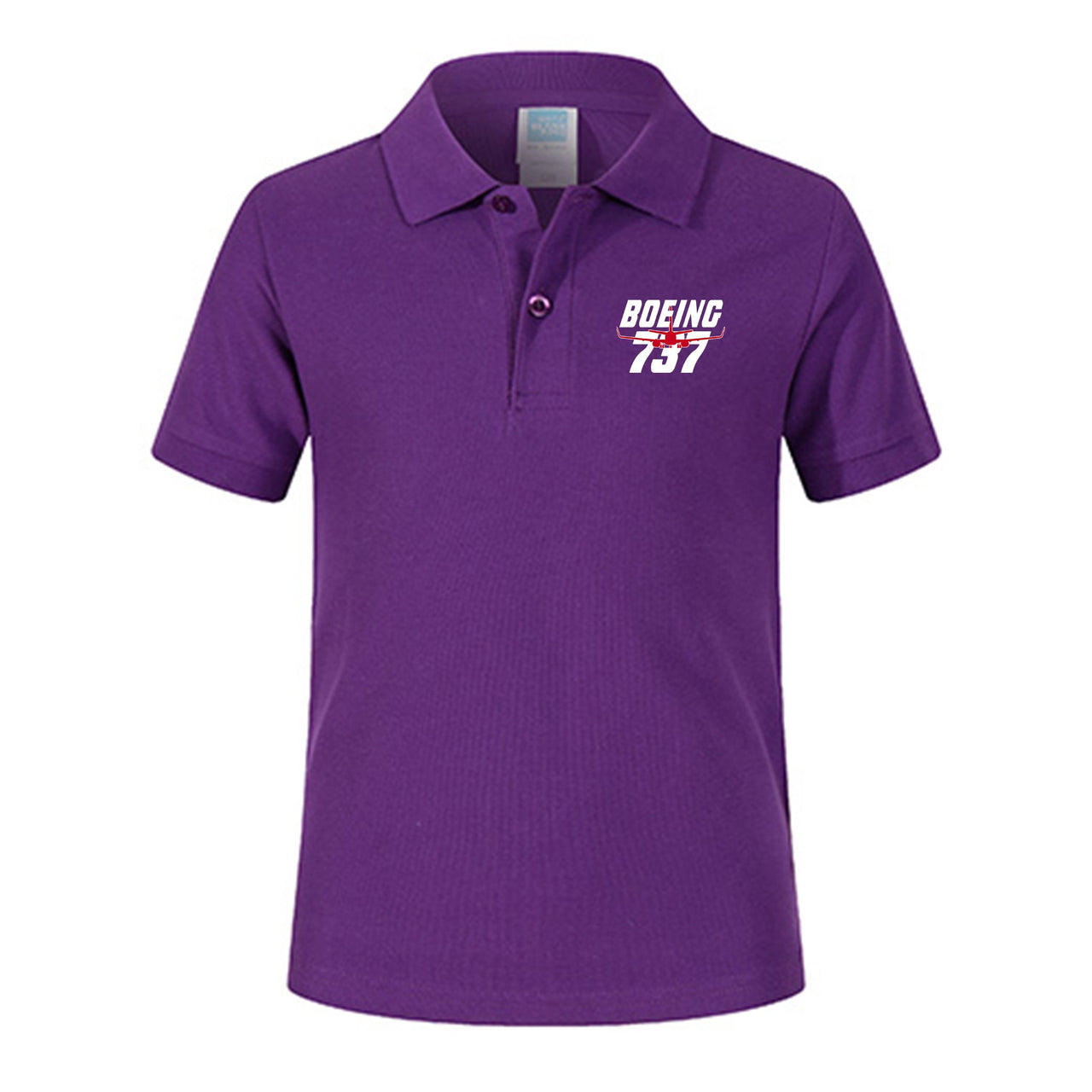 Amazing Boeing 737 Designed Children Polo T-Shirts