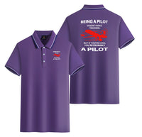 Thumbnail for If You're Cool You're Probably a Pilot Designed Stylish Polo T-Shirts (Double-Side)
