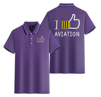 Thumbnail for I Like Aviation Designed Stylish Polo T-Shirts (Double-Side)