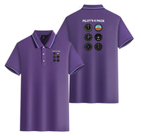Thumbnail for Pilot's 6 Pack Designed Stylish Polo T-Shirts (Double-Side)