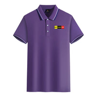 Thumbnail for Eat Sleep Fly (Colourful) Designed Stylish Polo T-Shirts