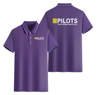 Thumbnail for Pilots They Know How To Fly Designed Stylish Polo T-Shirts (Double-Side)