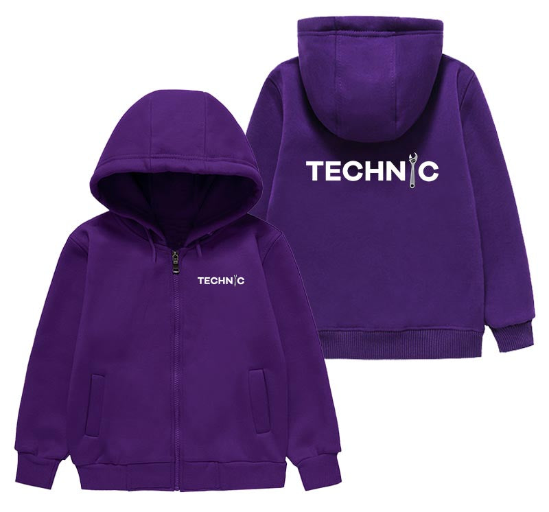 Technic Designed "CHILDREN" Zipped Hoodies
