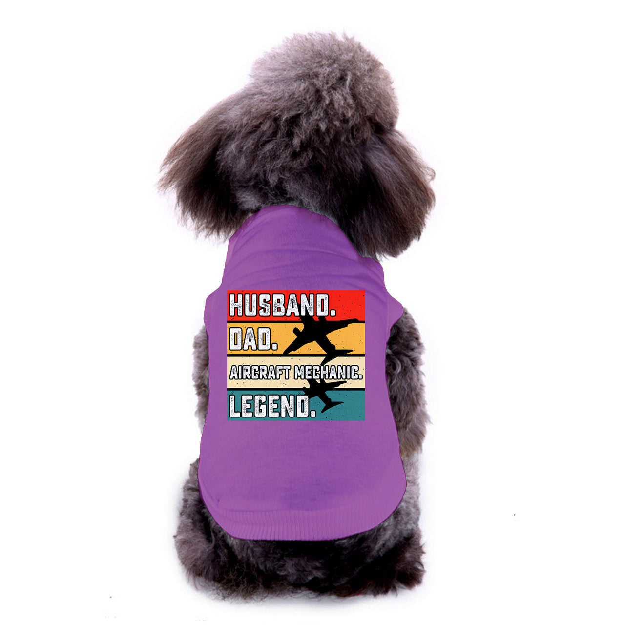 Husband & Dad & Aircraft Mechanic & Legend Designed Dog Pet Vests
