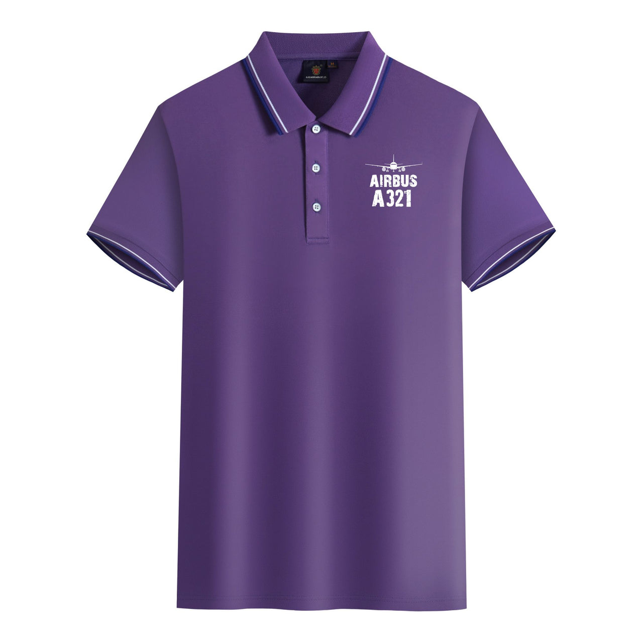 Airbus A321 & Plane Designed Stylish Polo T-Shirts