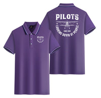 Thumbnail for Pilots Looking Down at People Since 1903 Designed Stylish Polo T-Shirts (Double-Side)