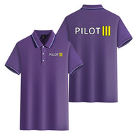 Thumbnail for Pilot & Stripes (3 Lines) Designed Stylish Polo T-Shirts (Double-Side)