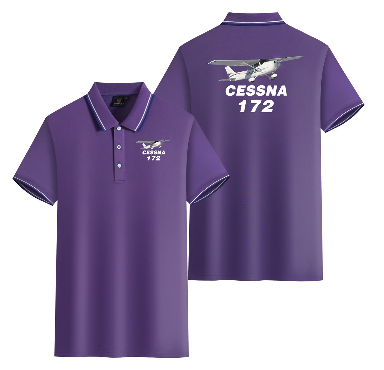 The Cessna 172 Designed Stylish Polo T-Shirts (Double-Side)