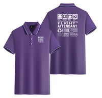 Thumbnail for Flight Attendant Label Designed Stylish Polo T-Shirts (Double-Side)