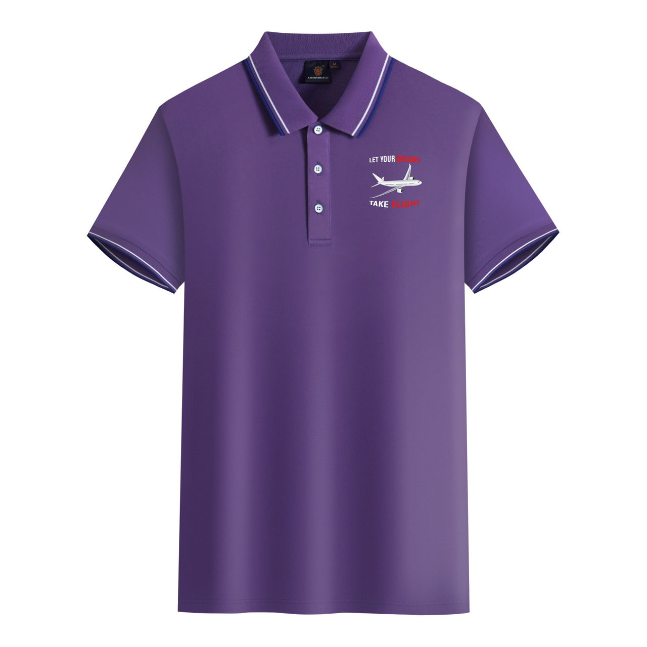 Let Your Dreams Take Flight Designed Stylish Polo T-Shirts