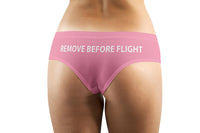 Thumbnail for REMOVE BEFORE FLIGHT (Pink) Designed Women Panties & Shorts