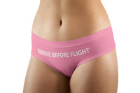 Thumbnail for REMOVE BEFORE FLIGHT (Pink) Designed Women Panties & Shorts