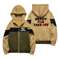 Thumbnail for Ready For Takeoff Designed Colourful Zipped Hoodies