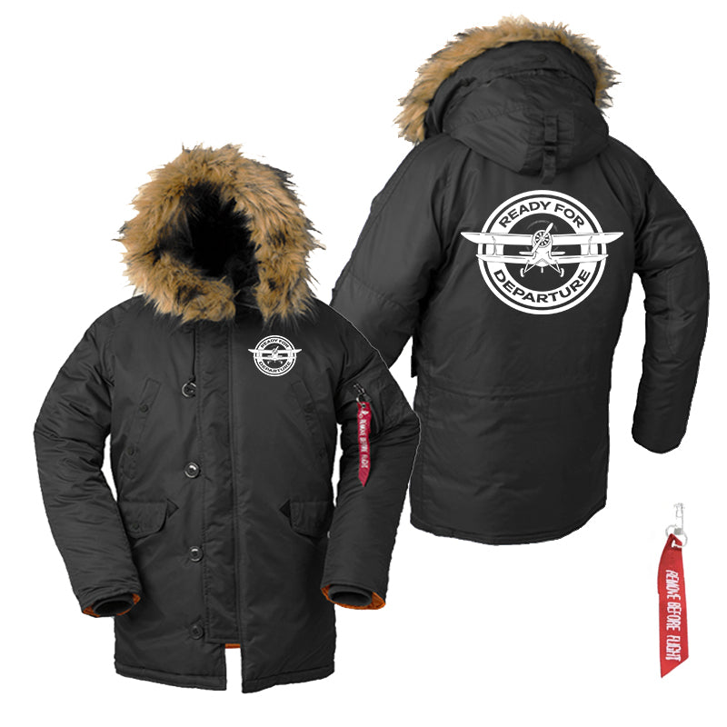 Ready for Departure Designed Parka Bomber Jackets