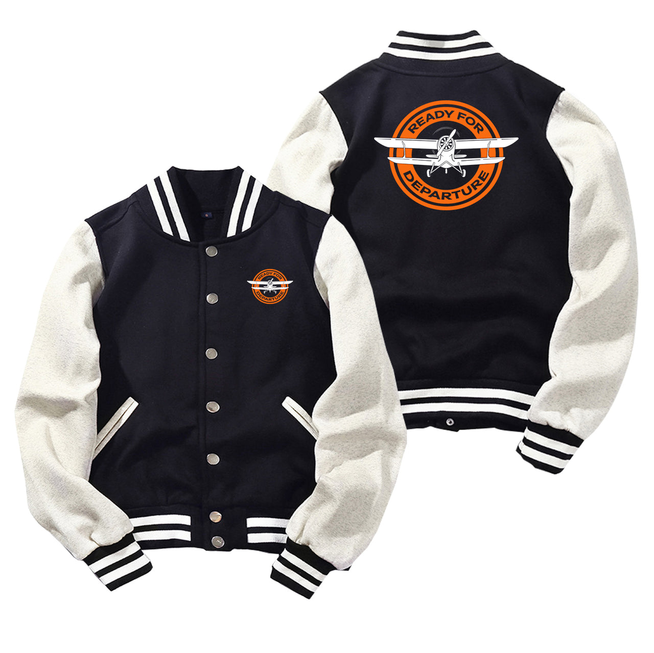 Ready for Departure Designed Baseball Style Jackets