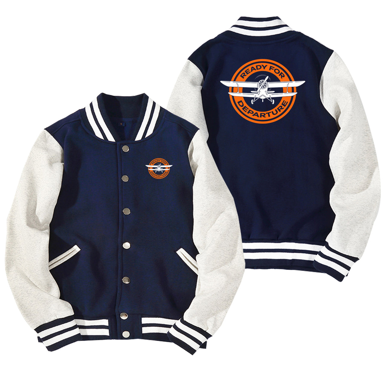 Ready for Departure Designed Baseball Style Jackets