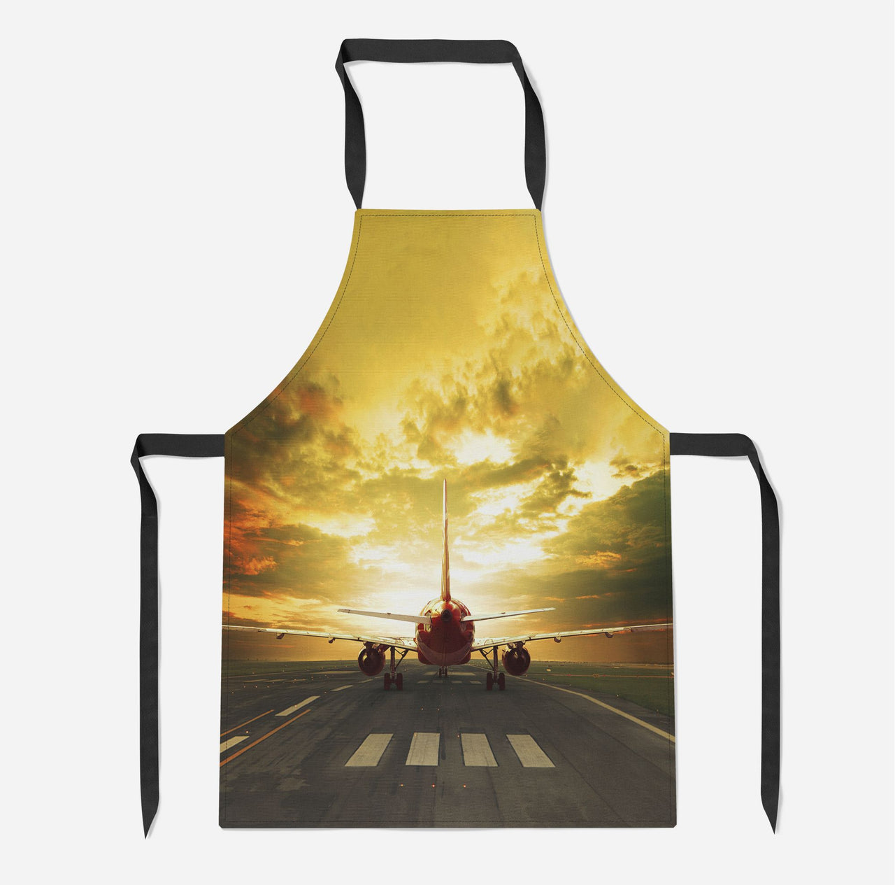 Ready for Departure Passanger Jet Designed Kitchen Aprons