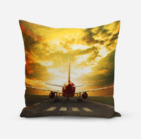 Thumbnail for Ready for Departure Passanger Jet Designed Pillows