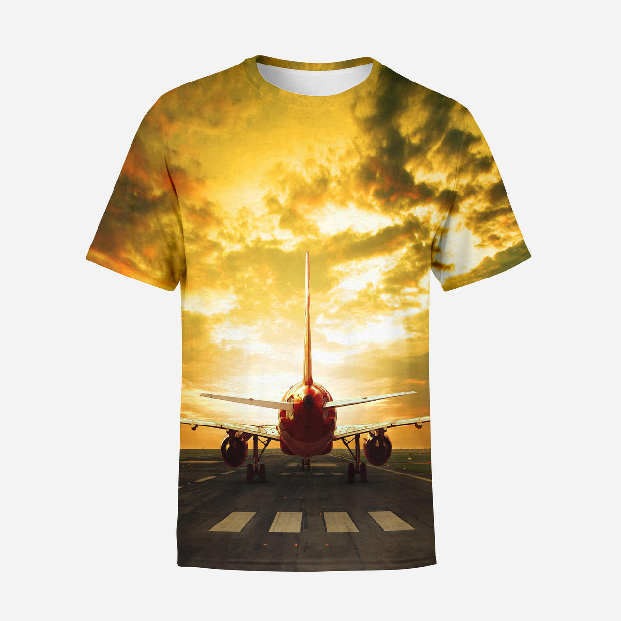 Ready for Departure Passenger Jet Designed 3D T-Shirts