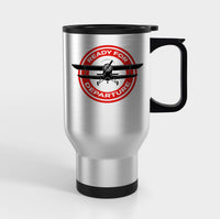 Thumbnail for Ready for Departure Designed Travel Mugs (With Holder)