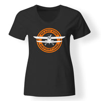 Thumbnail for Ready for Departure Designed V-Neck T-Shirts