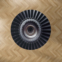 Thumbnail for Real Jet Engine Designed Carpet & Floor Mats (Round)