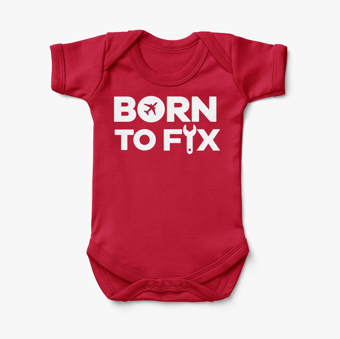 Born To Fix Airplanes Designed Baby Bodysuits