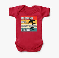 Thumbnail for Husband & Dad & Aircraft Mechanic & Legend Designed Baby Bodysuits