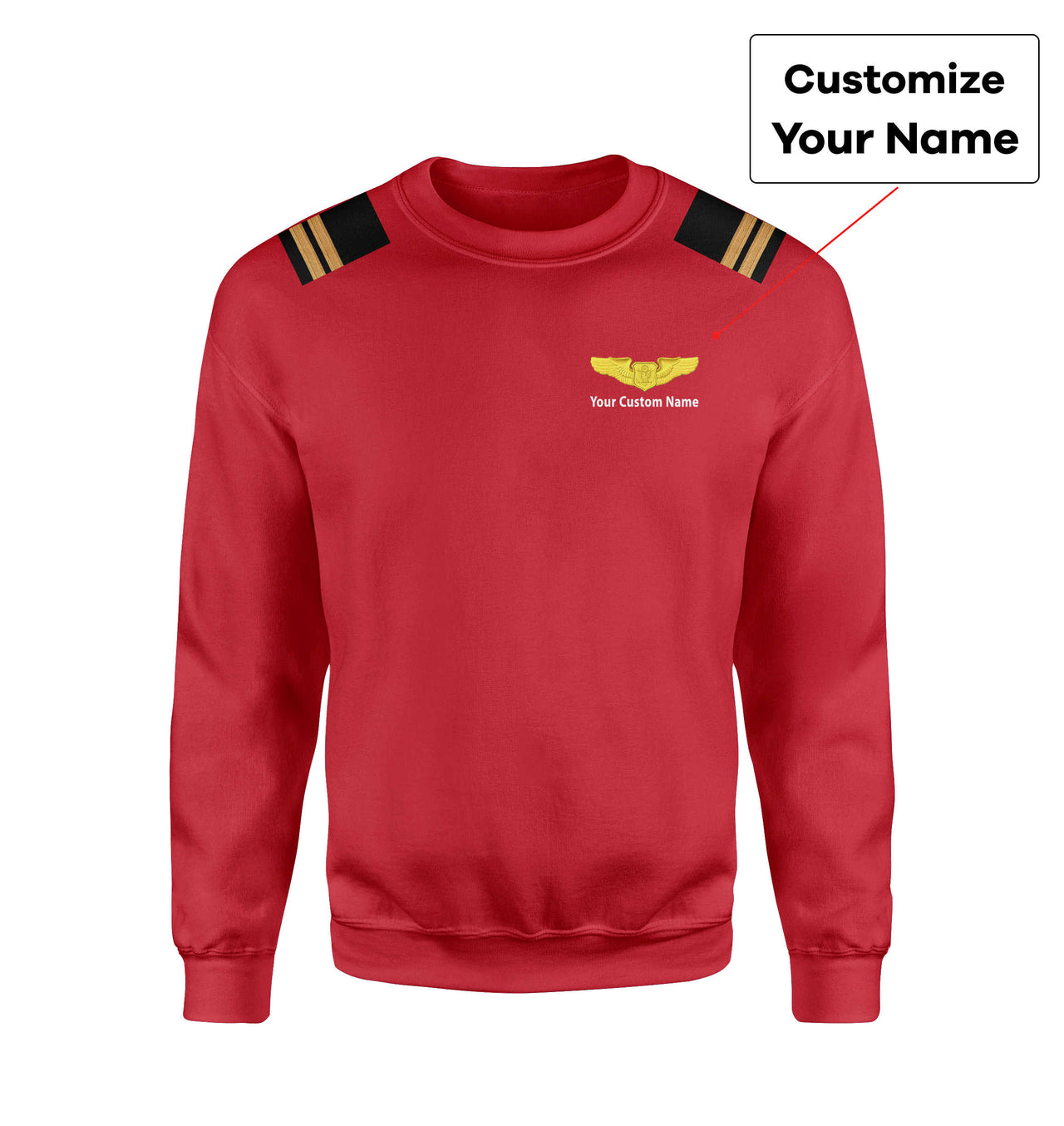 Custom & Name with EPAULETTES (Special US Air Force) Designed 3D Sweatshirts