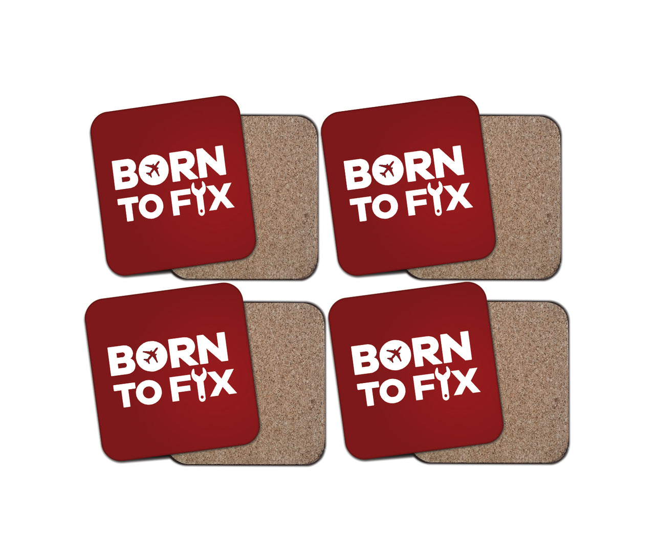 Born To Fix Airplanes Designed Coasters