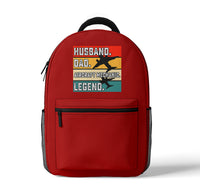 Thumbnail for Husband & Dad & Aircraft Mechanic & Legend Designed 3D Backpacks
