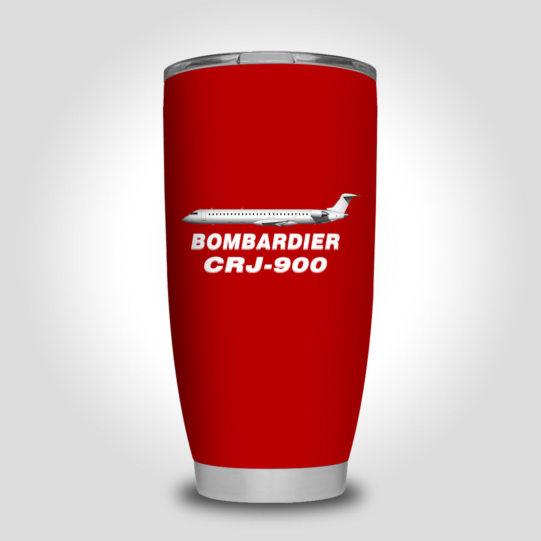Bombardier CRJ-900 Designed Tumbler Travel Mugs