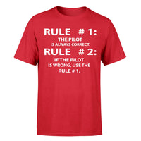 Thumbnail for Rule 1 - Pilot is Always Correct Designed T-Shirts