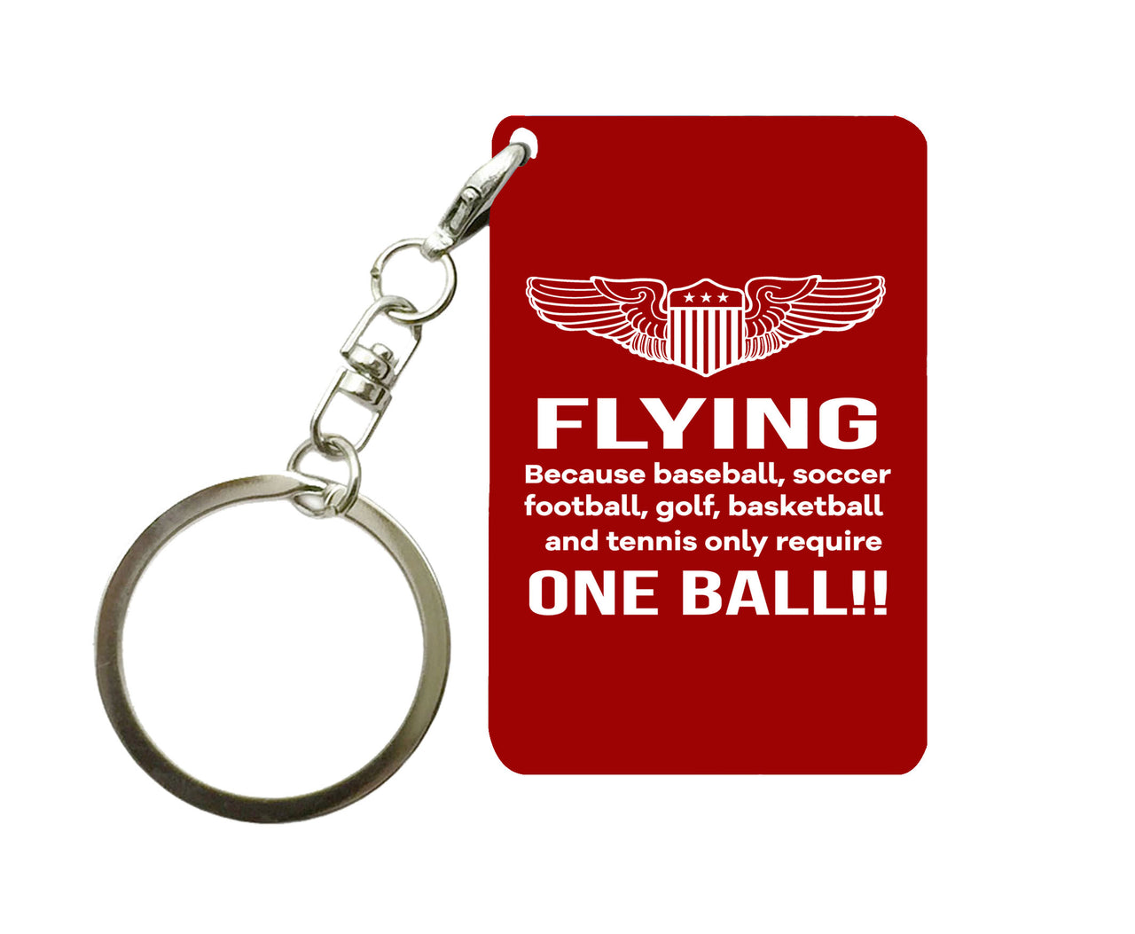 Flying One Ball Designed Key Chains
