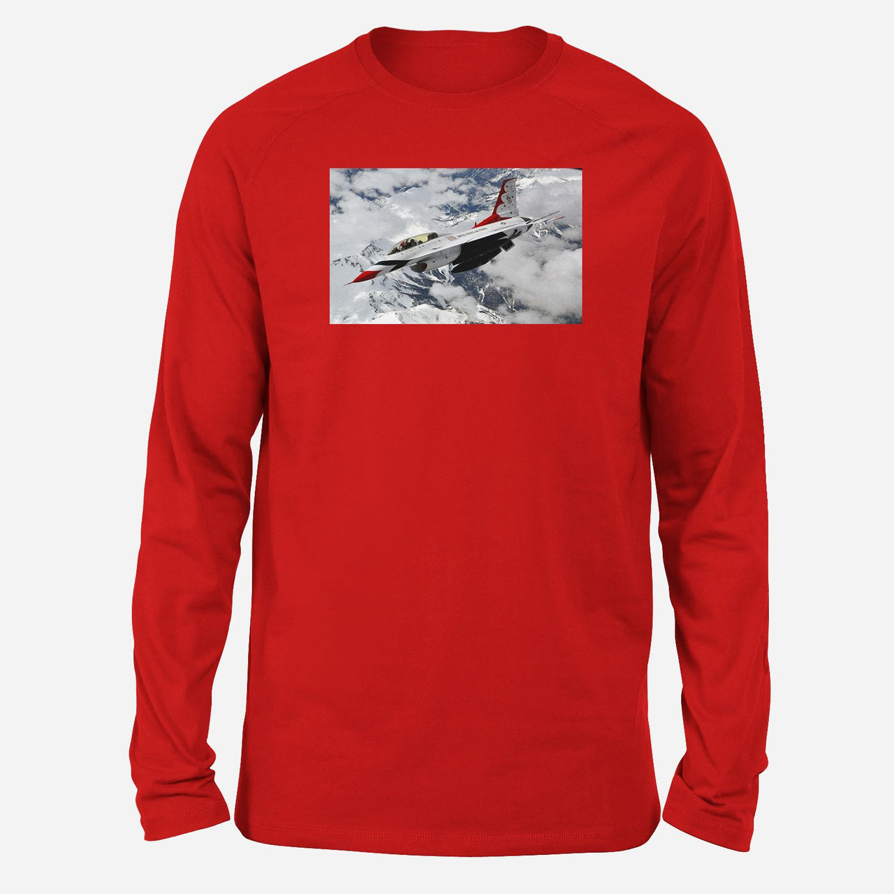 US Air Force Show Fighting Falcon F16 Designed Long-Sleeve T-Shirts